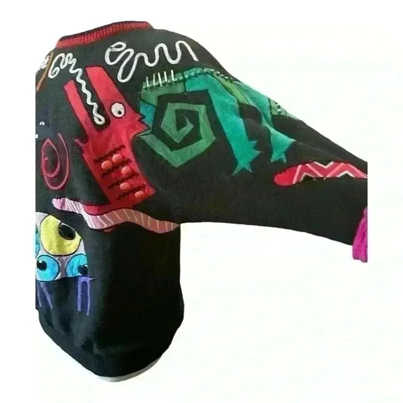 Beetlejuice Halloween inspired 80’s sweater - Picture 3 of 8